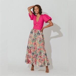 Cleobella NWT Jacinta Maxi Skirt Panama Size Medium Organic Cotton